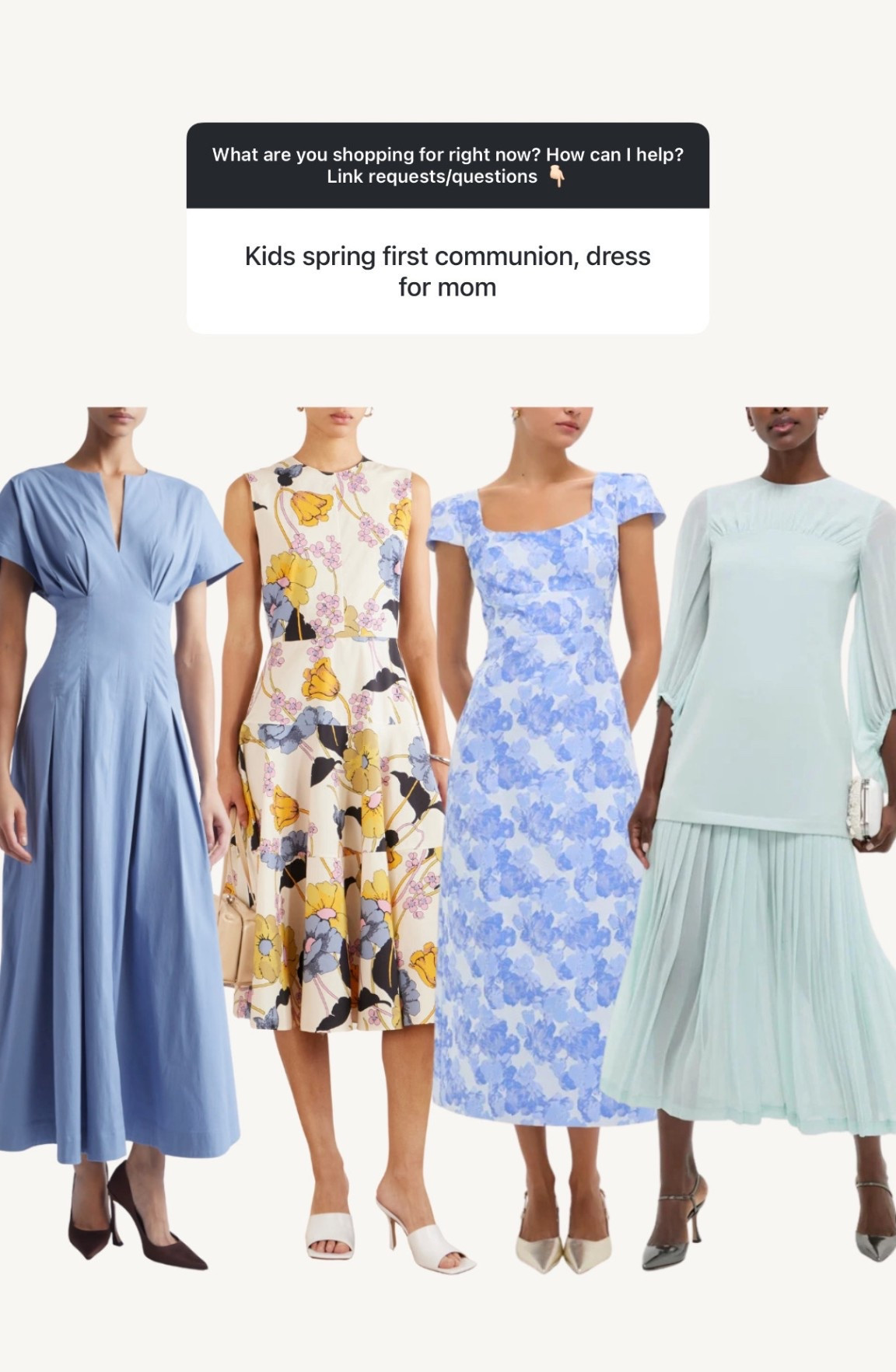 Church appropriate dresses for spring! 