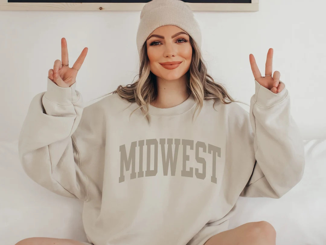 Midwest Sweatshirt Retro Sweatshirt Vintage Sweatshirt - Etsy | Etsy (US)