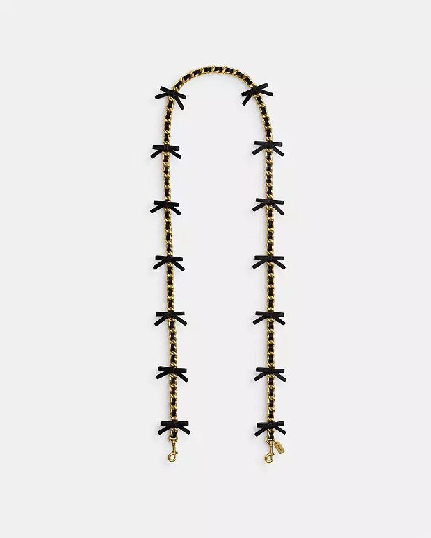 Leather Chain Strap With Bows | Coach (US)