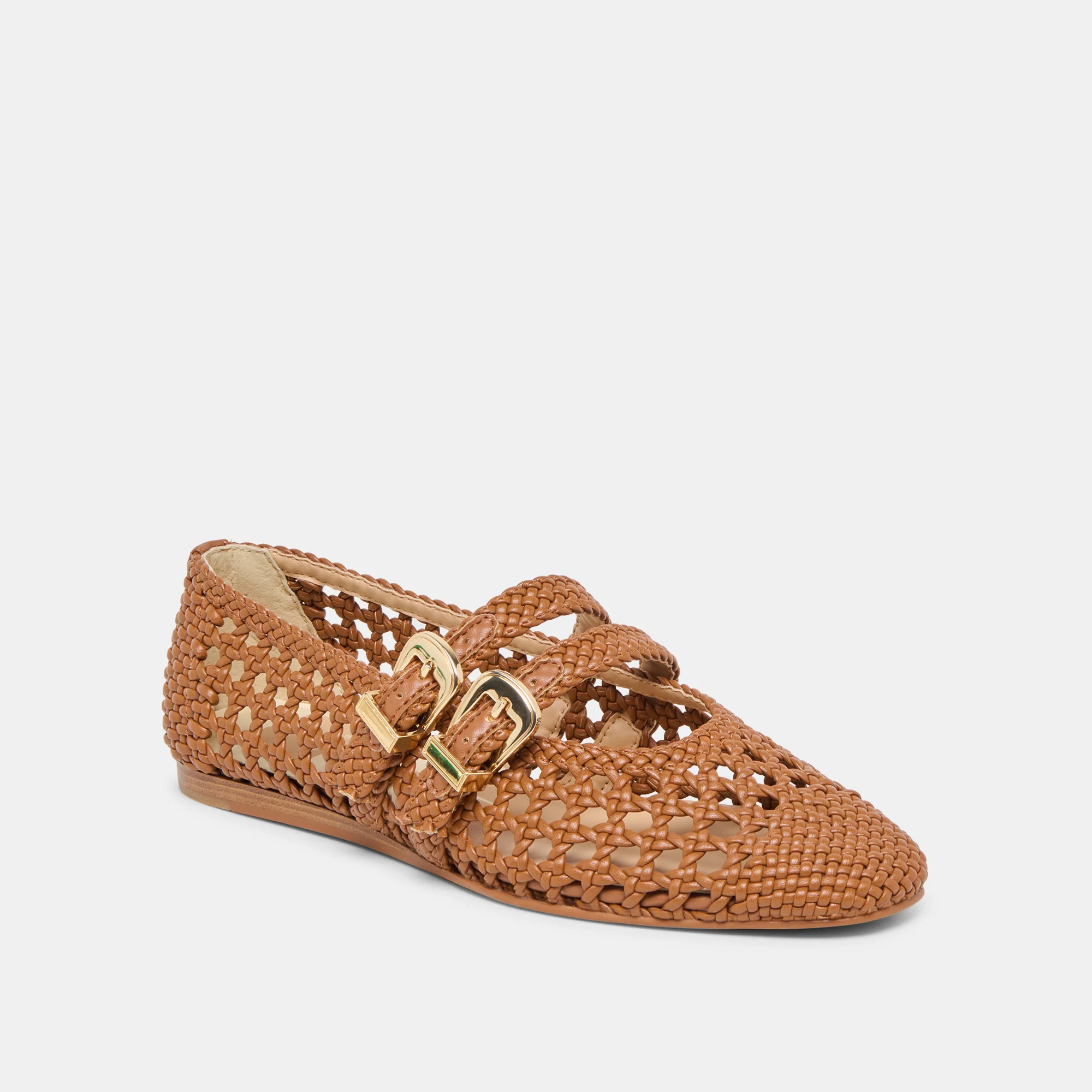 Baylee Woven Ballet Flats Saddle Woven Stella | DolceVita.com