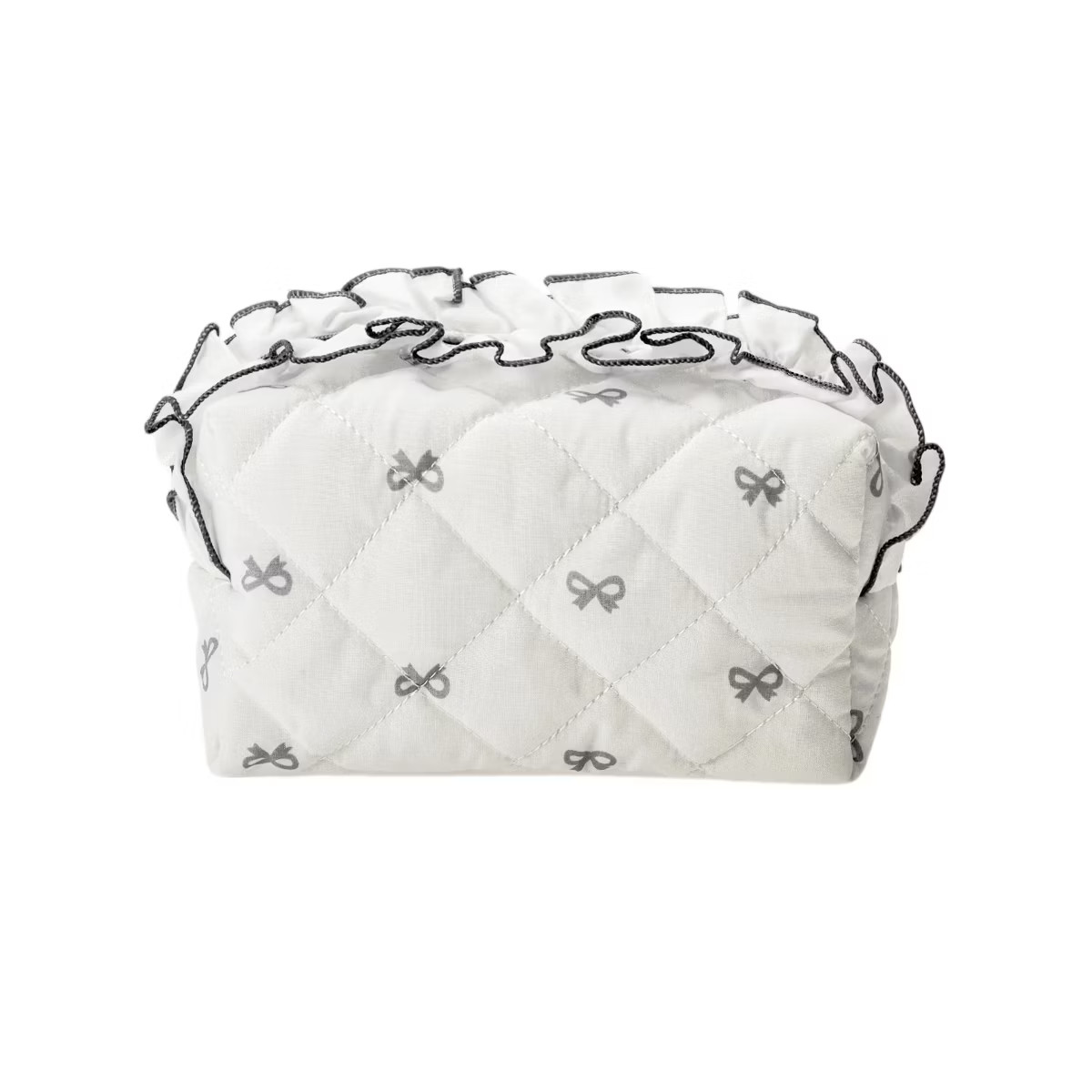 Unique Bargains Lace Bow Ruffles Makeup Bag 1 Pc | Target
