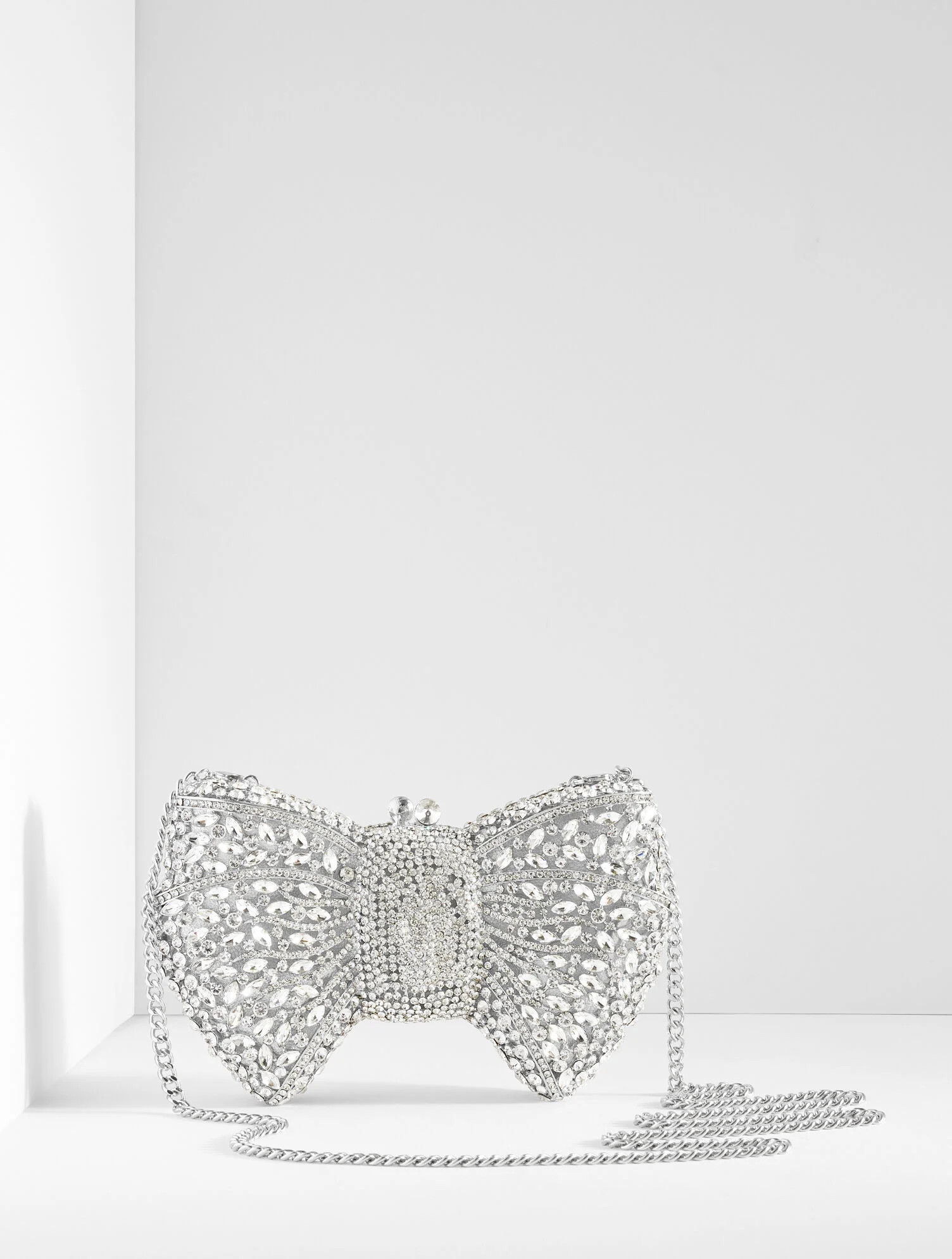 Rhinestone Bow Clutch | Talbots