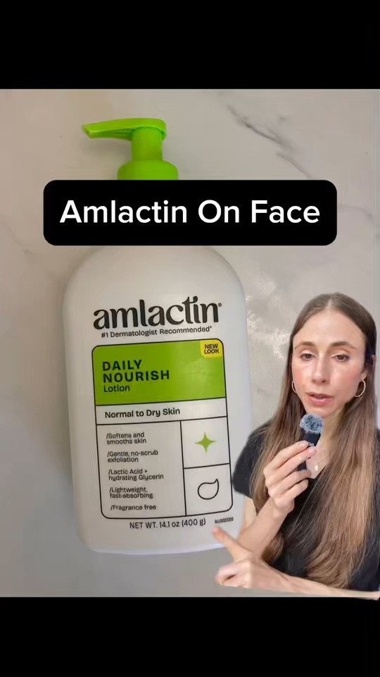 Amlactin Daily Nourish 12% on the face for anti-aging #skincare  

 #LTKBeauty