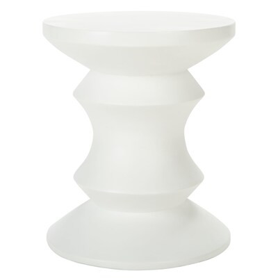 Safavieh 17.72-in Ivory Cement Barrel Garden Stool | Lowe's