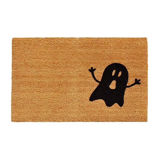 Calloway Mills Natural/Black Ghost Outdoor Rectangular Doormat | JCPenney