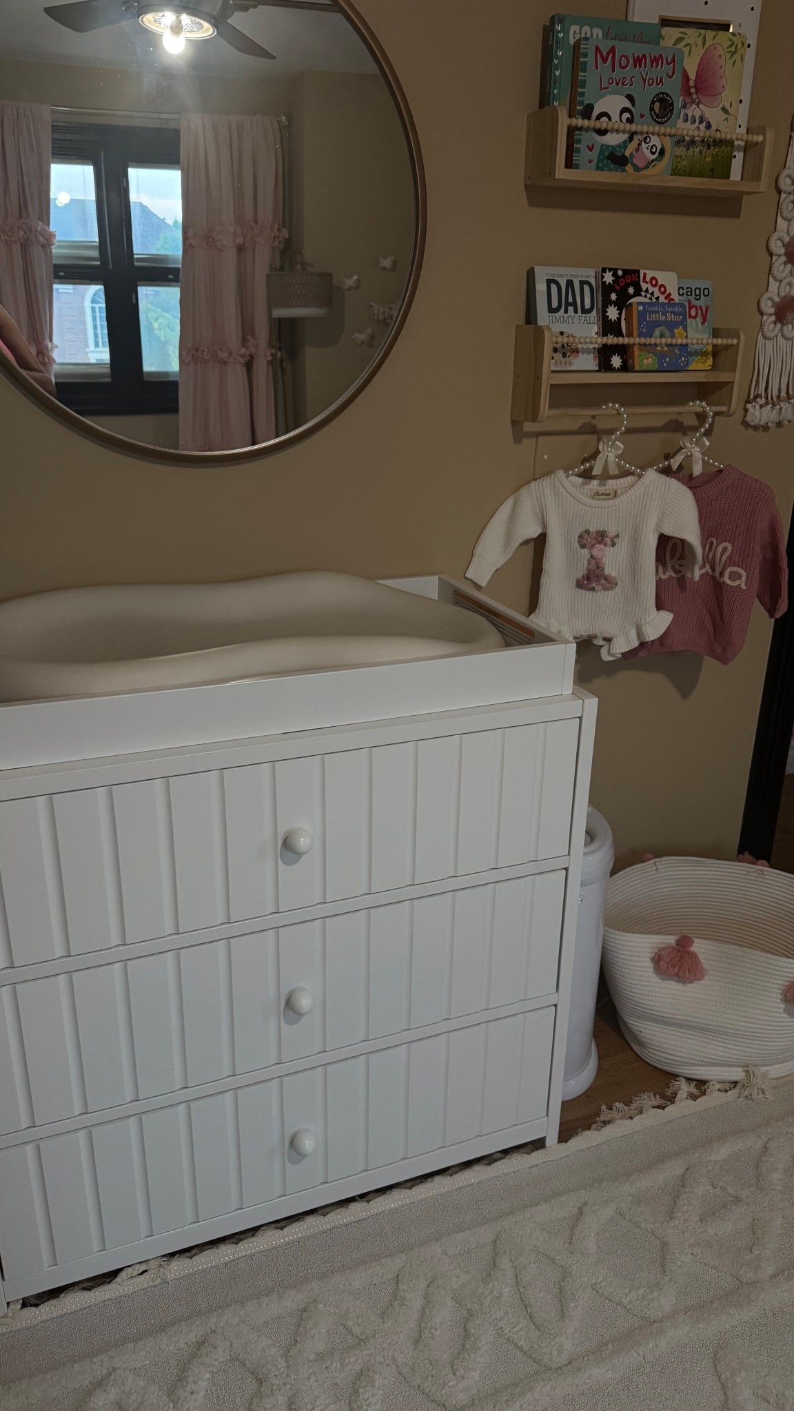 Perfect changing station! #newborn #nursery #amazon #girlnursery

#LTKKids #LTKBaby #LTKFamily