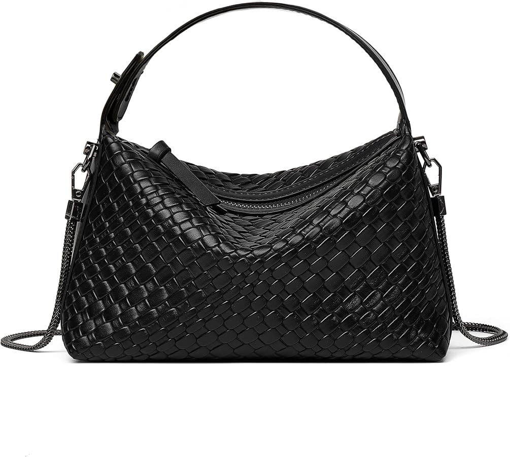 DORIS&JACKY Small Hand Tote Handbag For Women Designer Vegan Top Handle Crossbody Purse With Meta... | Amazon (UK)
