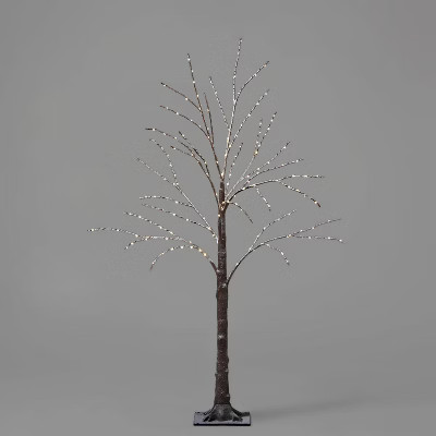 4ft Brown Flocked Tree Dew Drop Christmas LED Novelty Sculpture Warm White  - Wondershop™ | Target