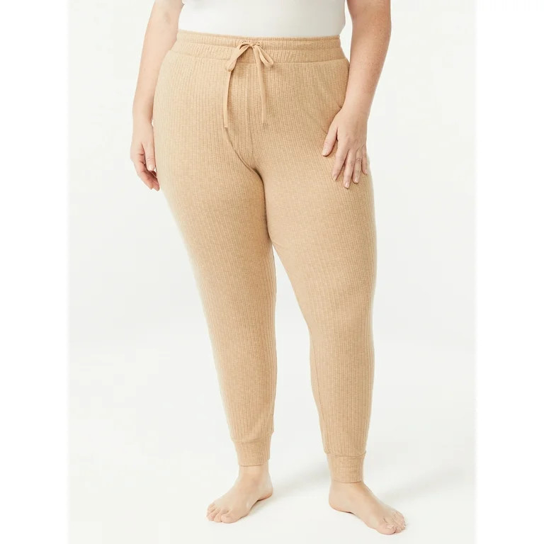 Joyspun Women's Hacci Knit Joggers, Sizes S to 3X | Walmart (US)