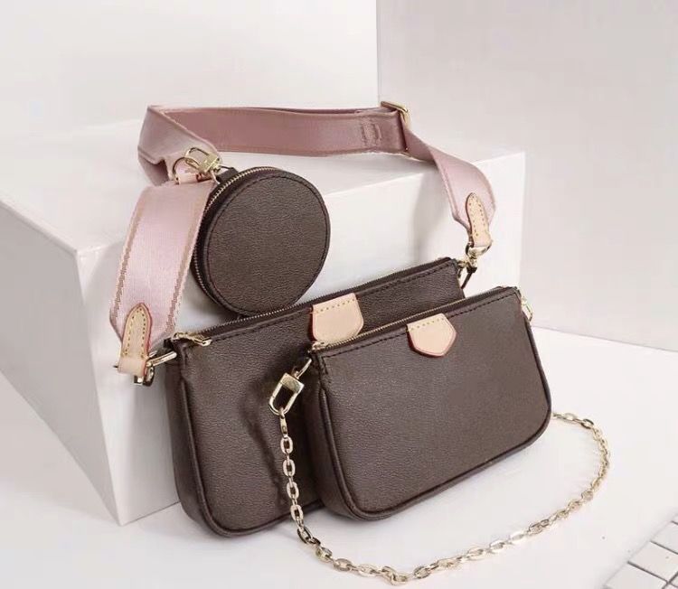 New Shoulder Bags Three Piece Set Purs Classic Handbags Women Bag Leather Lady Messenger Bag Satc... | DHGate