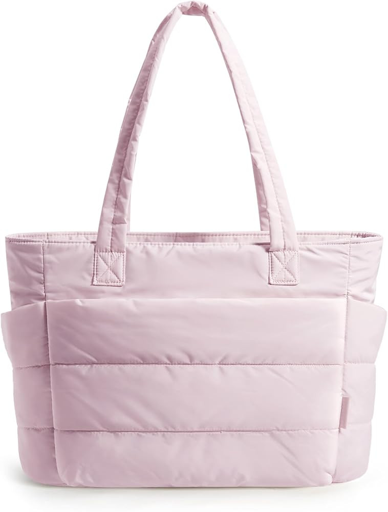 BAGSMART Tote Bag for Women, Lightweight Puffy Tote Bag with Compartments Shoulder Bag Handbag fo... | Amazon (US)