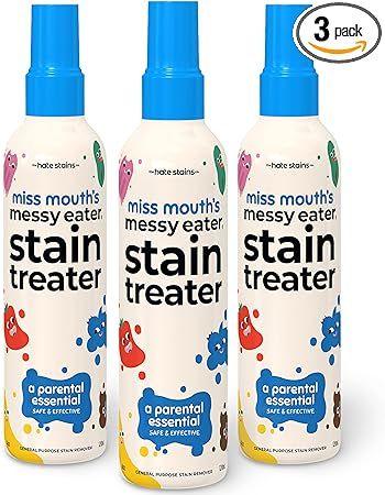 Miss Mouth's HATE STAINS CO Stain Remover for Clothes - 4oz 3 Pack of Newborn & Baby Essentials M... | Amazon (US)