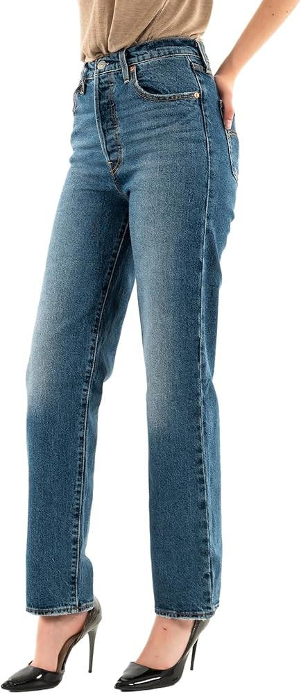 Levi's Women's Ribcage Straight Ankle Jeans | Amazon (UK)
