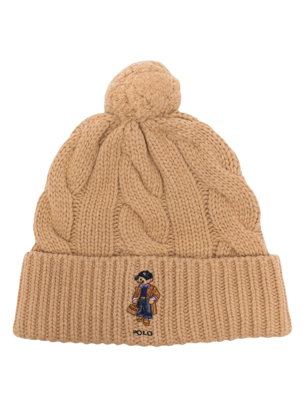 Polo Ralph Lauren Polo Bear cable-knit Beanie - Farfetch | Farfetch Global