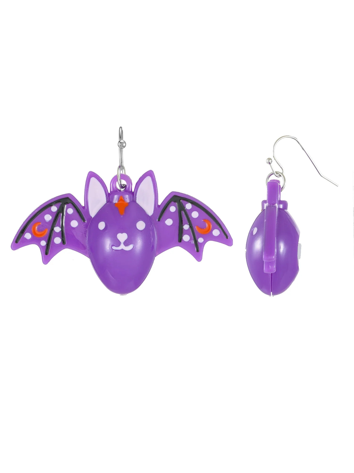 Way to Celebrate Arete de Murciélago Iluminado para Halloween 1 Par, Femenino | Walmart (US)