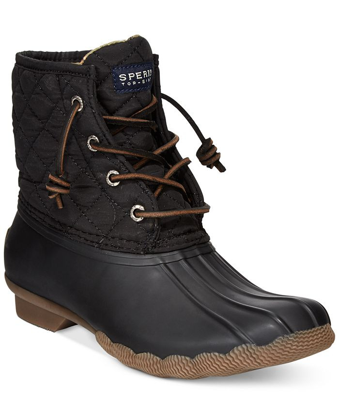 Sperry Women's Saltwater Quilted Duck Booties & Reviews - Booties - Shoes - Macy's | Macys (US)