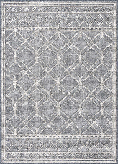 Diah Gray Blue & Bone Area Rug | Boutique Rugs