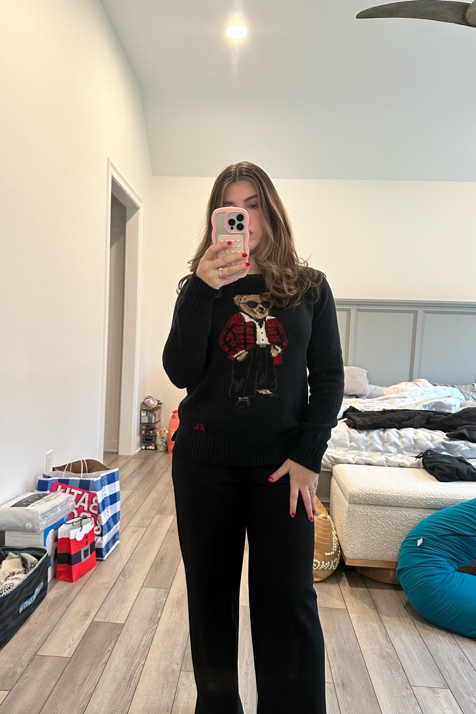 Breakfast with Santa outfit 
Ralph Lauren bear sweater
Wit & wisdom wide pants 

#LTKstyletip #LTKfindsunder50 #LTKHoliday