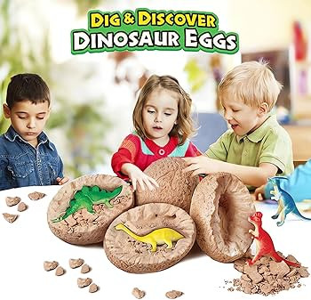 Dino Eggs Dig Kit, 12 Pack Dinosaur Eggs Excavation Science Experiments Kits for Kids 4-12, Easte... | Amazon (US)
