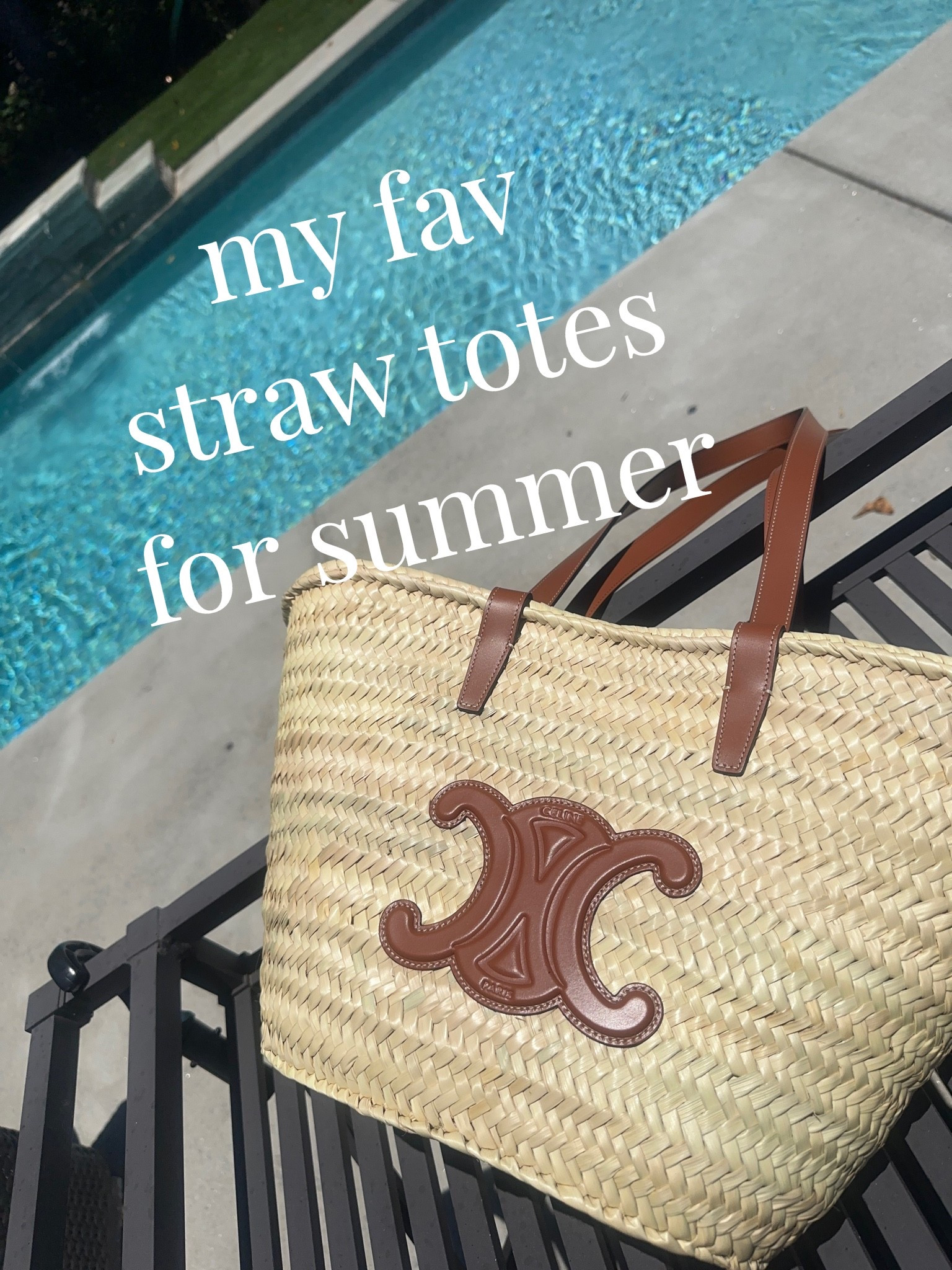 My fav straw totes (at all price points)
for summer ☀️