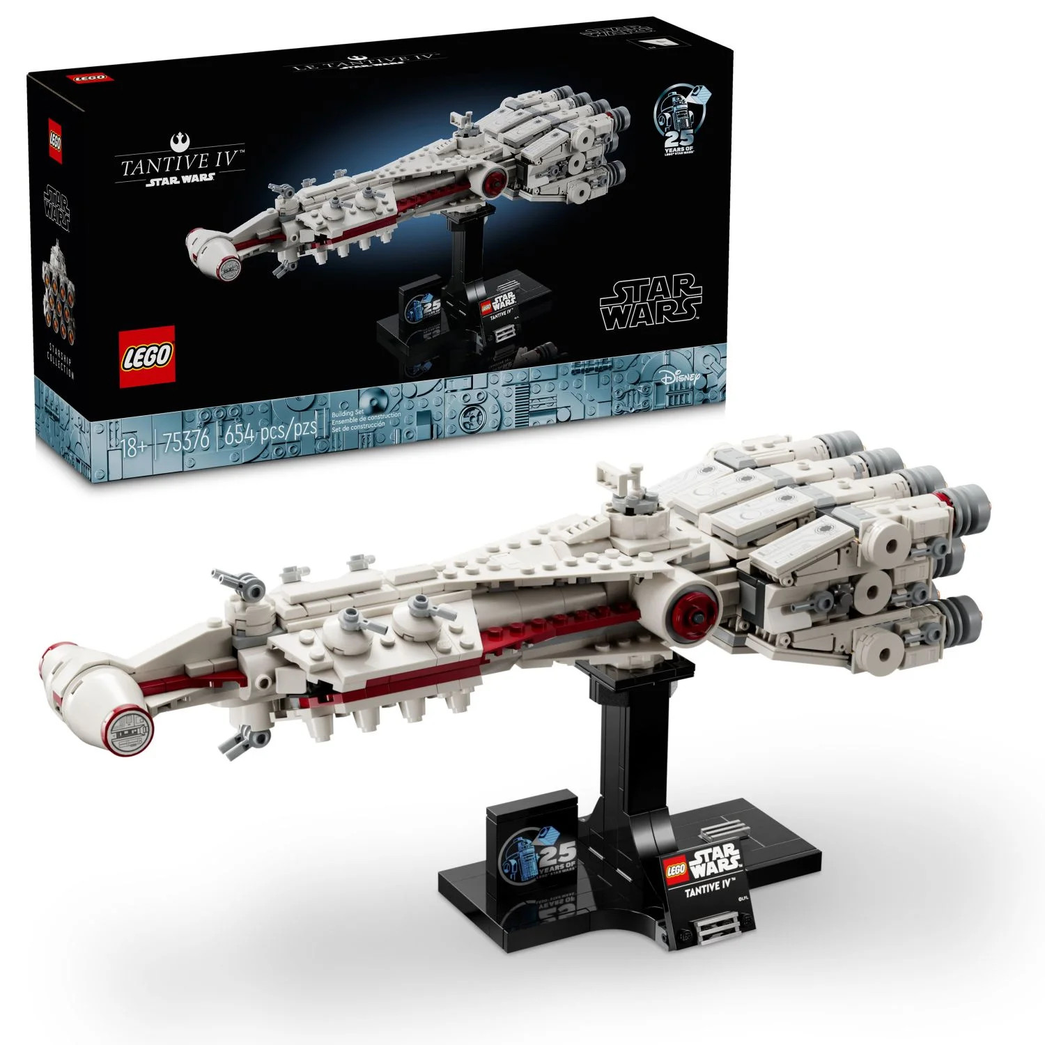 LEGO Star Wars: A New Hope Tantive IV, Buildable 25th Anniversary Starship Model, Creative Buildi... | Walmart (US)