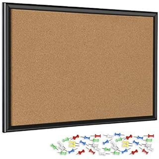 U Brands Cork Bulletin Board, 17 x 23 Inches, Black Aluminum Frame (2879U00-01) | Amazon (US)