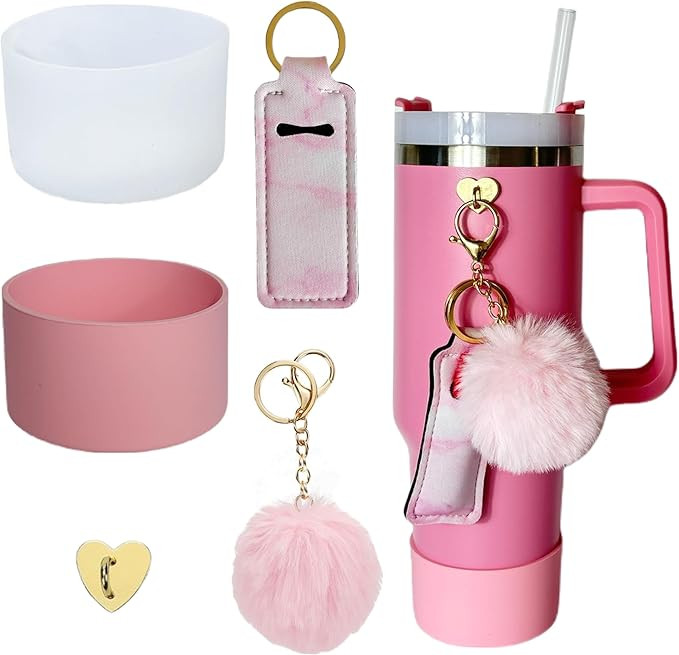 Accessories for Stanley Cup,2 Water Bottle Boots for Stanley Tumbler with Handle,Including Stick ... | Amazon (US)