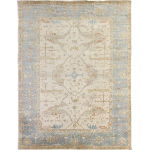 Antique Weave Oushak Hand Knotted Wool Oriental Rug | Wayfair North America