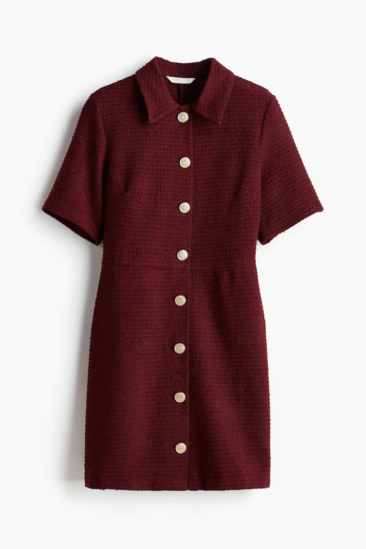 Button-Front Bouclé Dress | H&M (US + CA)