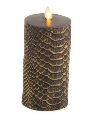Snakeskin Led Pillar Candle | Halloween | Marshalls | Marshalls