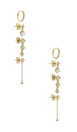Graduated Drop Earring Combo Set in Gold | Revolve Clothing (Global)