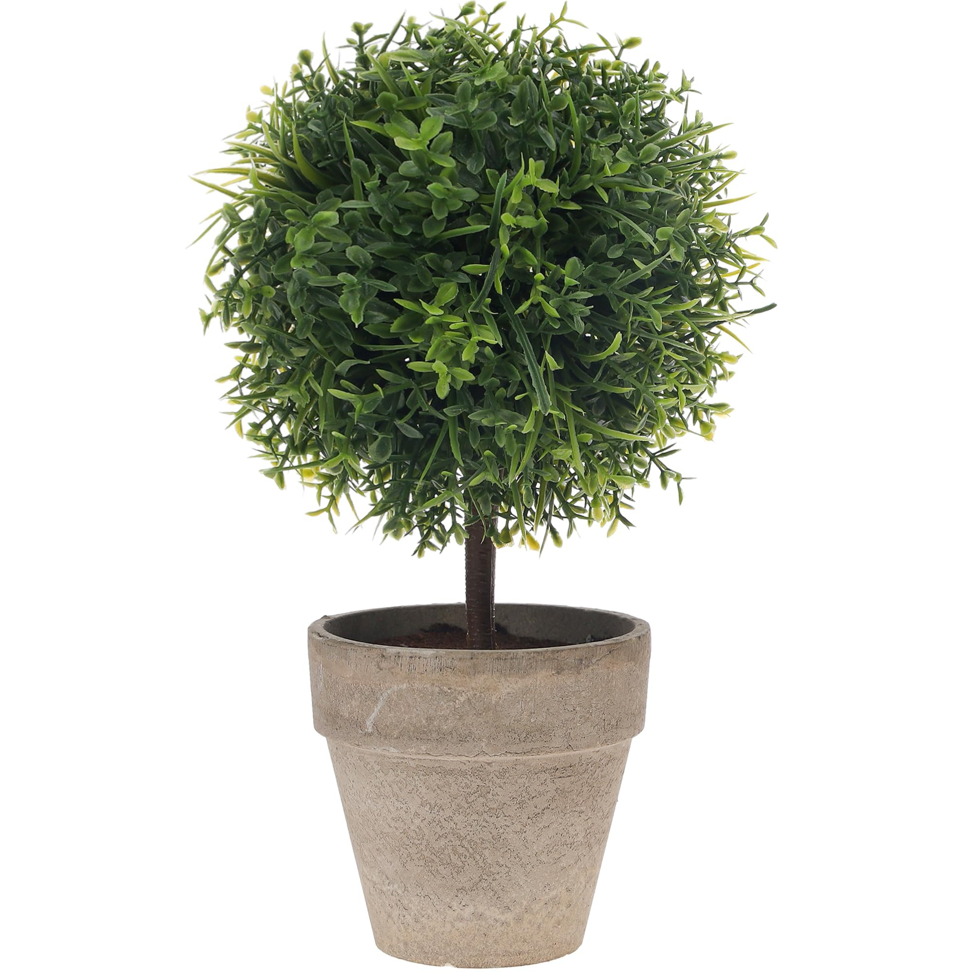 10.8 Inch Artificial Topiary Potted Boxwood Plant Decoration Small Fake Topiary Ball Tree Greener... | Amazon (US)