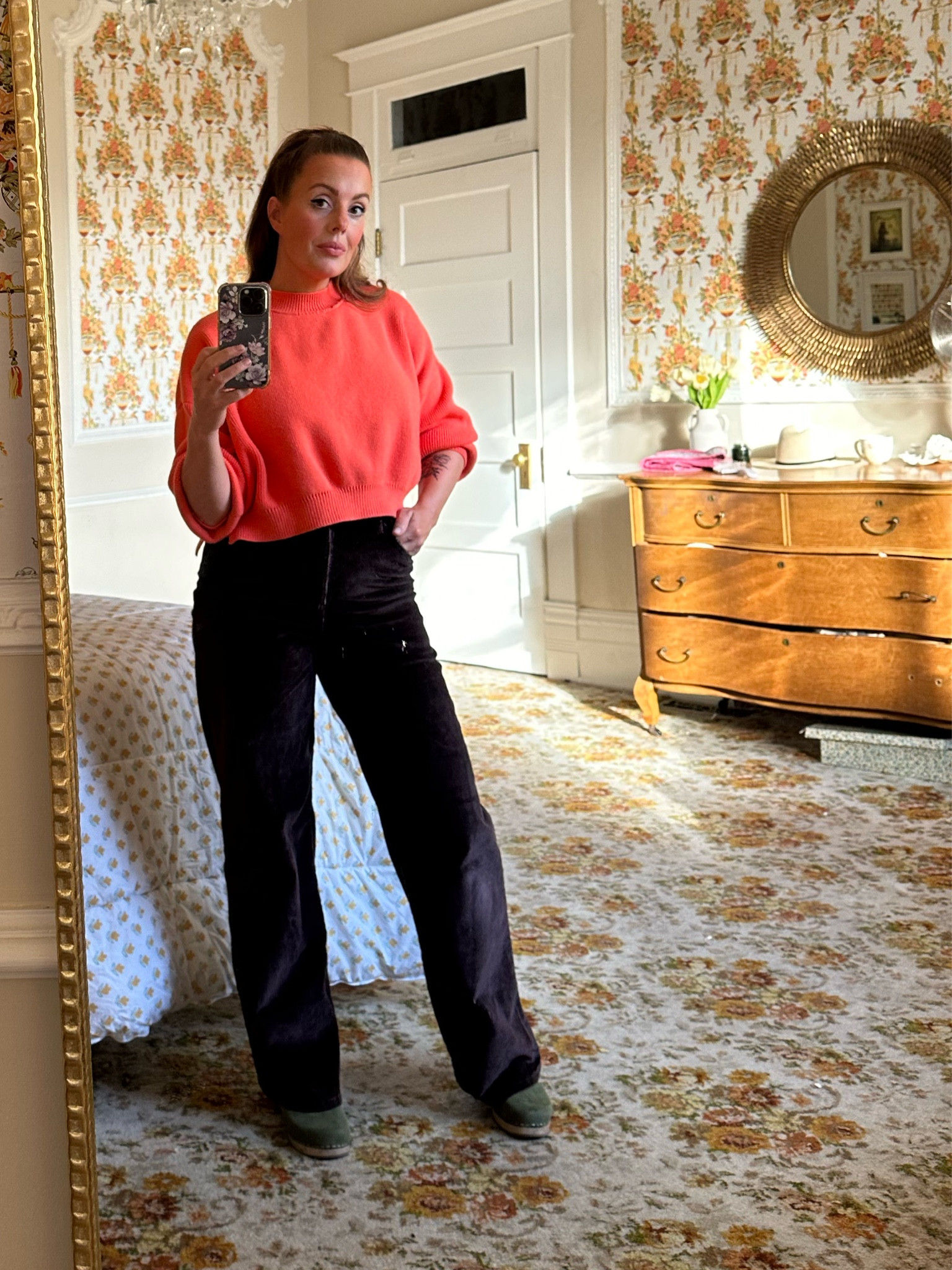 This combo 🧡🤎 I’m wearing a small in the sweater and a size 2 in the corduroys 

#LTKGiftGuide #LTKSeasonal #LTKsalealert
