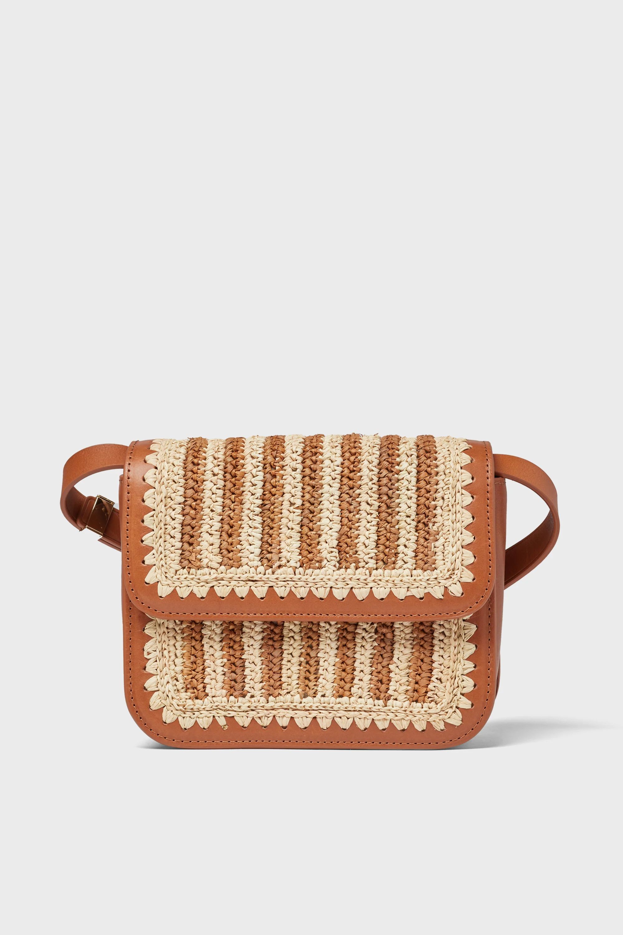 Natural Brown Kenton Crochet Crossbody | Tuckernuck (US)