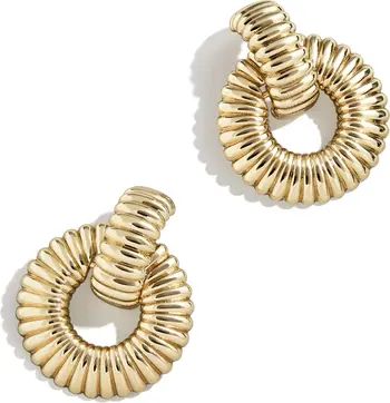 Textured Frontal Hoop Earrings | Nordstrom