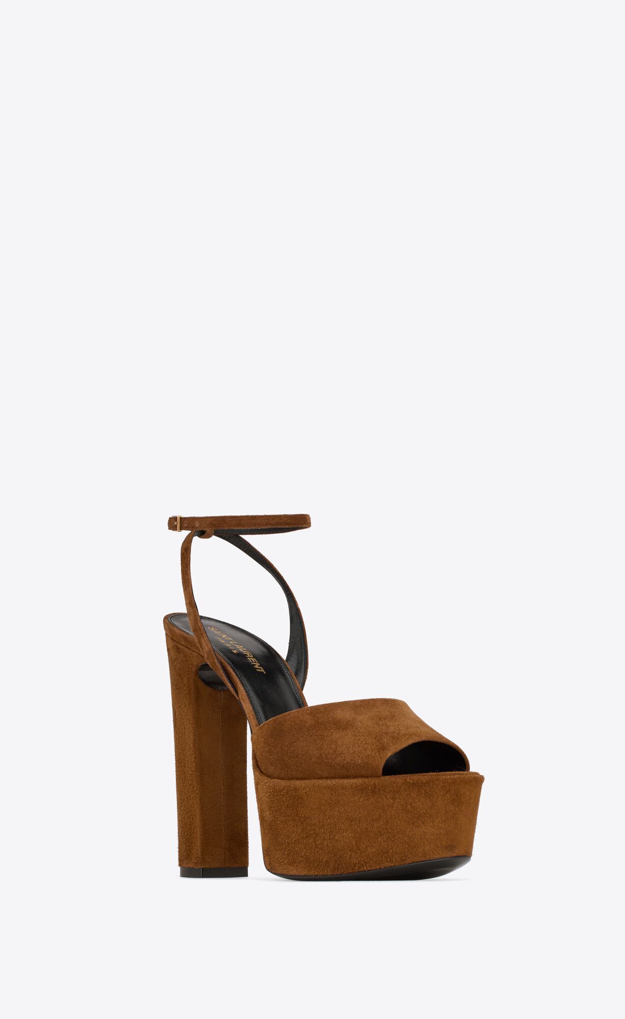 jodie platform sandals in suede | Saint Laurent Inc. (Global)