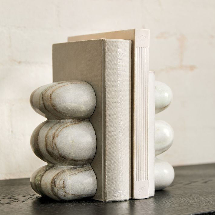 Kali Marble Bookends (Set of 2) | West Elm (US)