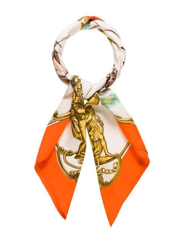 Hermès Vaisseaux de Haut-Bord Silk Scarf | The Real Real, Inc.