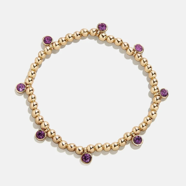 Birthstone Pisa Bracelet - Amethyst | BaubleBar