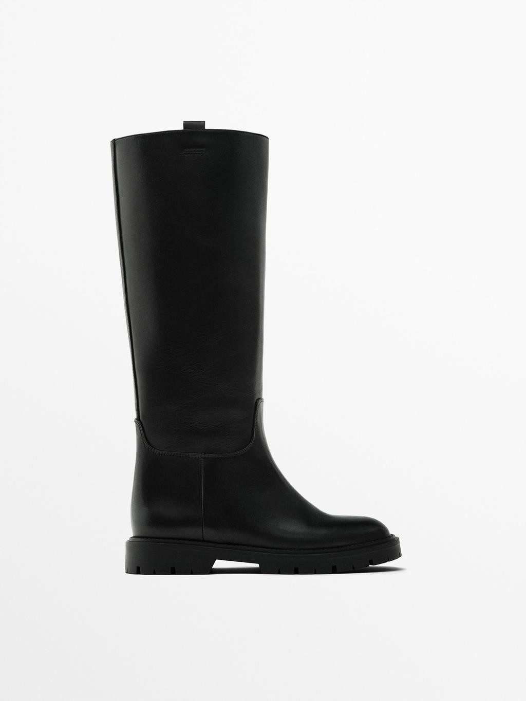 Flat track sole boots | Massimo Dutti US