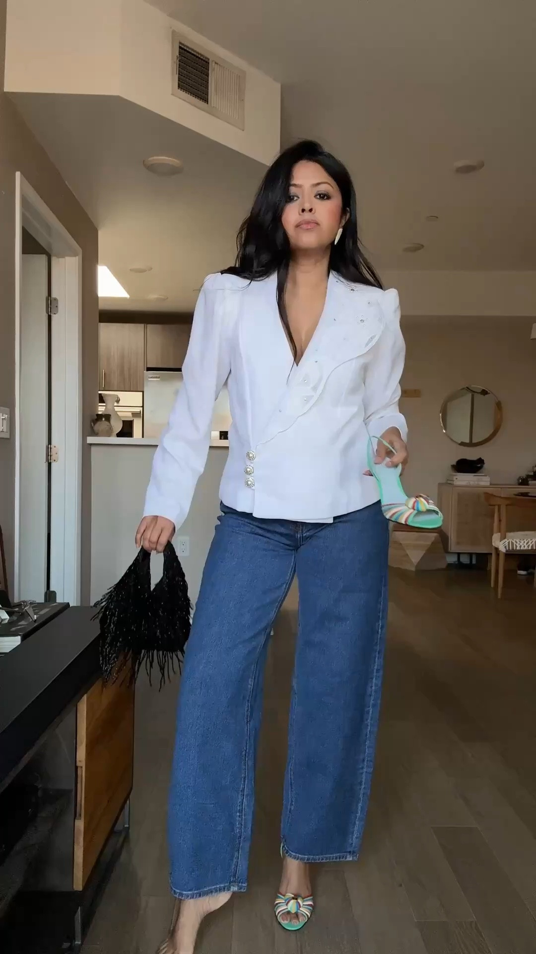 Bag is now 30% off/ Top is vintage // jeans size 27 
