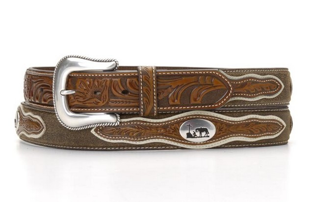 Nocona Belt 46 Inch Cowboy Prayer Concho Belt | Unbeatable Sale