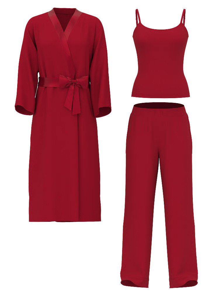 Buy Modal Soft 3-Piece Set, Red Lacquer - Order Pajamas Sets online - Victoria's Secret US | Victoria's Secret (US / CA )
