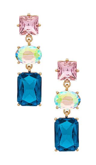 Allie Earrings in Blue | Revolve Clothing (Global)