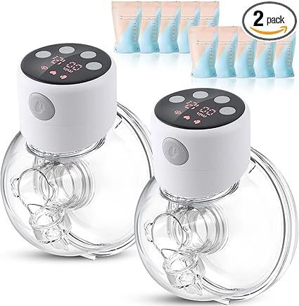 WuMeiJL Wearable Breast Pump, S12 Electric Hands Free Breastfeeding Pump with 3 Modes, 12 Levels,... | Amazon (US)