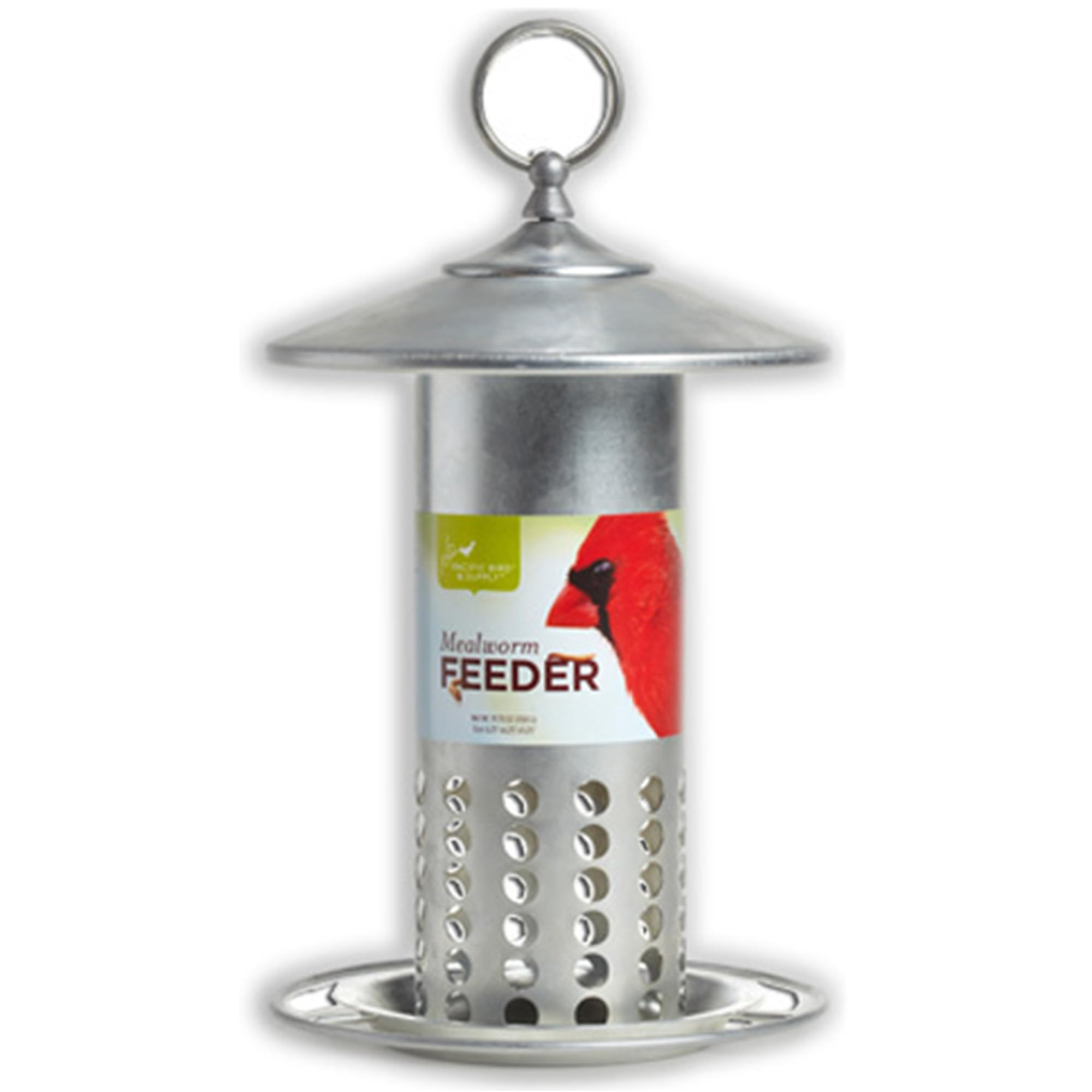 Pacific Bird and Supply PB-0037 Galvanized Mealworm Feeder, 6.25" x 6.25" x 11.25", Silver | Amazon (US)