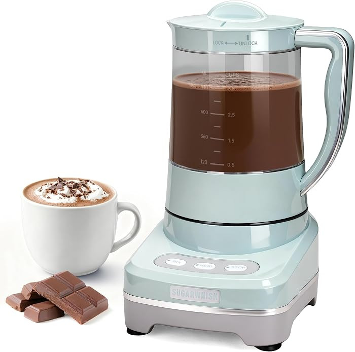 SugarWhisk 29 Oz Hot Chocolate Maker Machine, Electric Milk Frother and Steamer, Hot Cocoa Maker ... | Amazon (US)