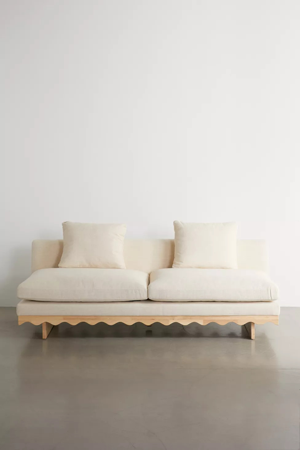 Roma Scalloped 3-Seater Sofa | Urban Outfitters (US and RoW)