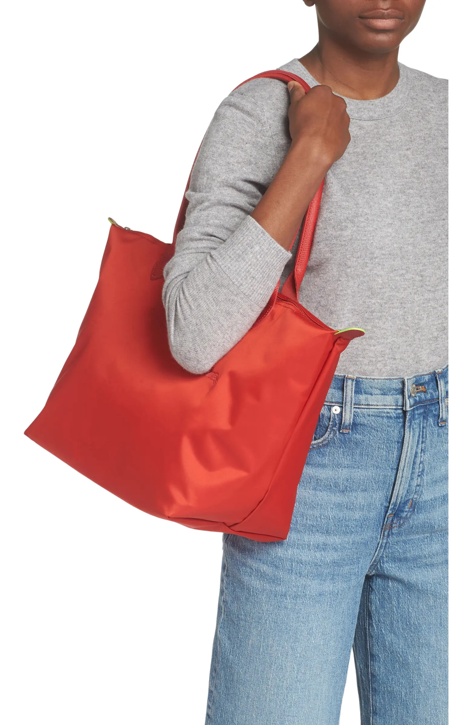 Longchamp Le Pliage Green Recycled Canvas Large Shoulder Tote | Nordstromrack | Nordstrom Rack