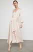 Asymmetrical Satin Wrap Dress | BCBG
